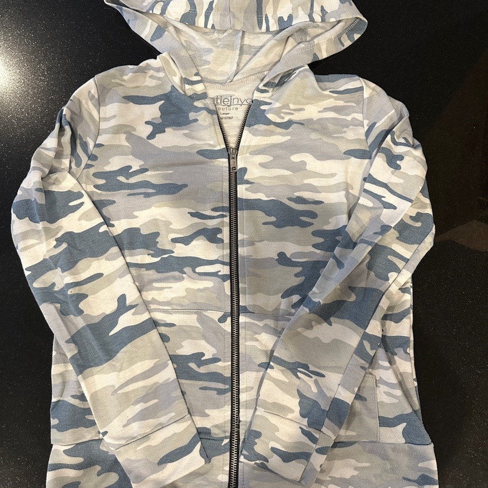 KatieJ NYC couture zip up hoodie